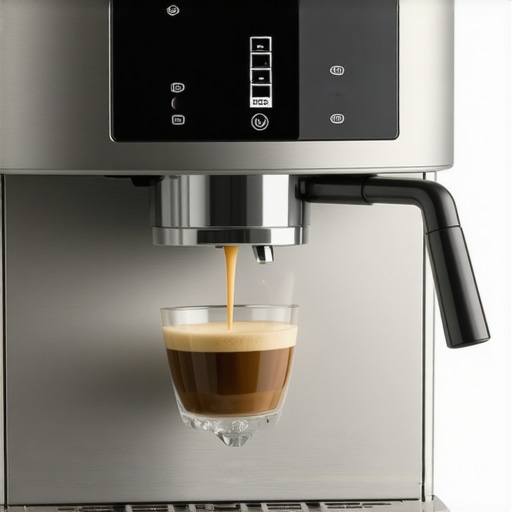 Advanced espresso machine with digital controls and milk frother for home use