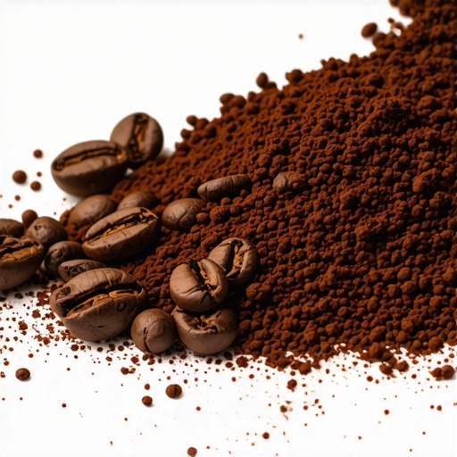 A high-quality espresso grinder with freshly ground coffee beans ready for brewing