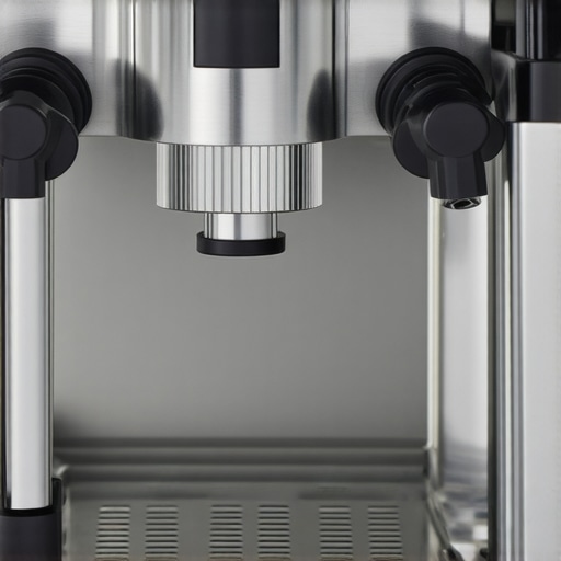 Image of a person checking seals and valves inside a super automatic espresso machine, emphasizing maintenance steps for water drainage issues.